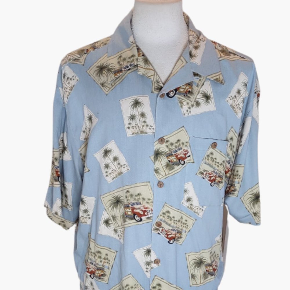 🏃‍♂️ Men's Banana Cabana Hawaiian Casual - EUC